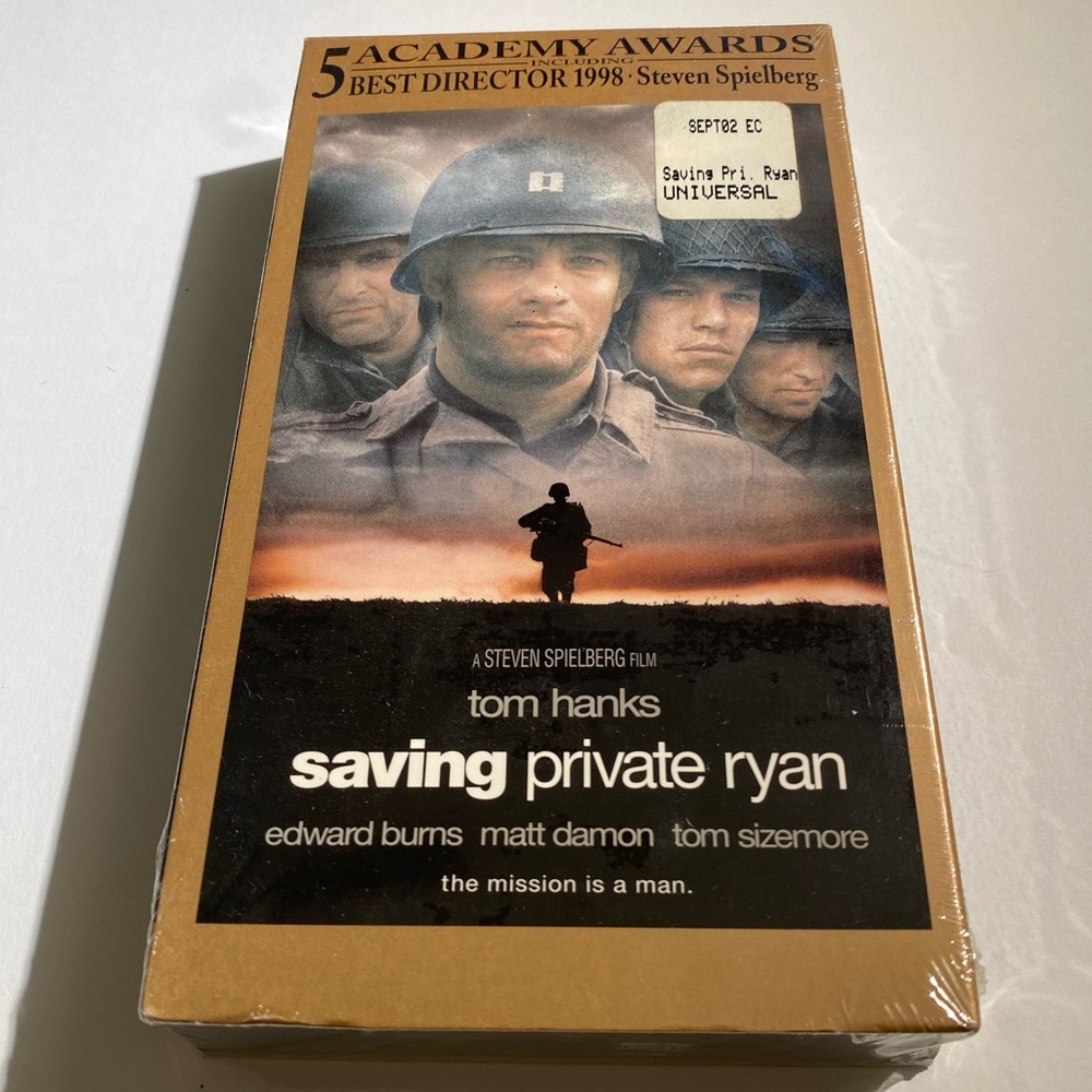 📼 VHS Sealed 2002 Saving Private Ryan Movie Tom Hanks Film